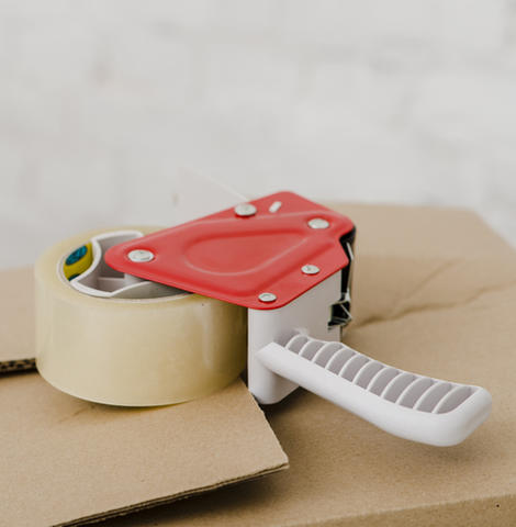 Dévidoir à poignée pour ruban d’emballage